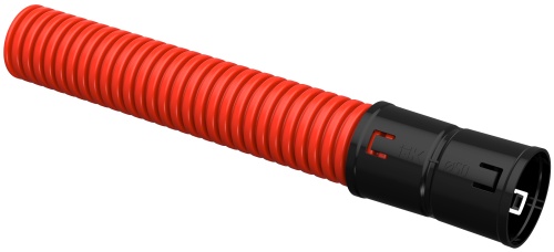 Труба гофрированная двустенная ПНД d=50мм красная (150м) | код CTG12-050-K04-150-R | IEK